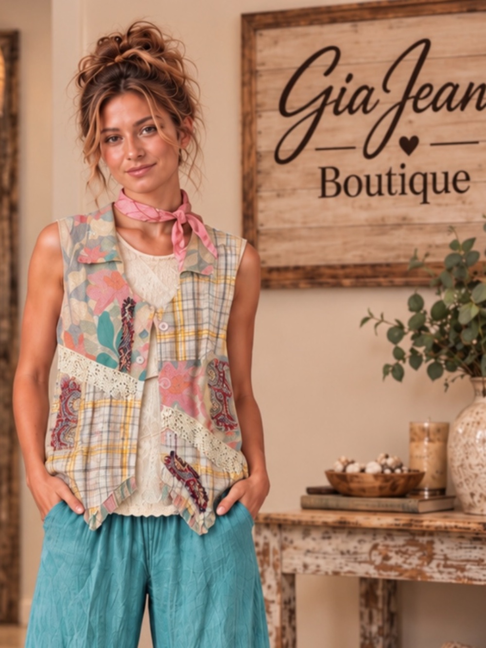 ❤️ JADED GYPSY “ FALLING PETALS “ JADED GYPSY FALLING PETALS VEST TOP